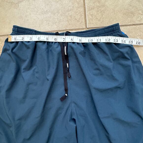 Nike Dri Fit Running Shorts Women’s Size Large Blue Built in Brief Gym Workout - Picture 7 of 10